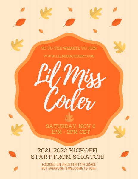 Image for event: Lil Miss Coder